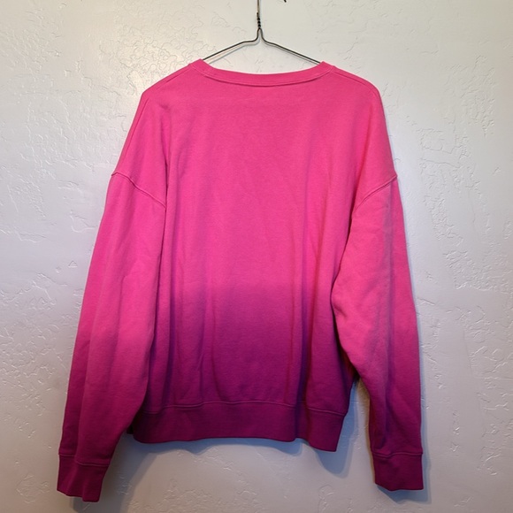 Pink Small - 2 tone crew sweatshirt -lose fitting and soft - Picture 4 of 4